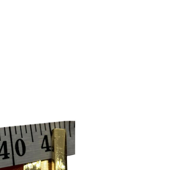 Toggle Belt Another Line Women's Orange Polyurethane Gold Stud Adjustable sz M/L - Picture 10 of 16